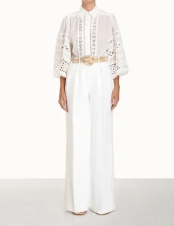 ZIMMERMANN Clothing<Devi Spliced Billow Blouse