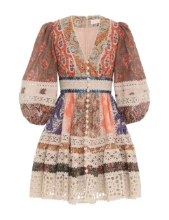 ZIMMERMANN Dresses & Coverups<Devi Spliced Billow Mini Dress