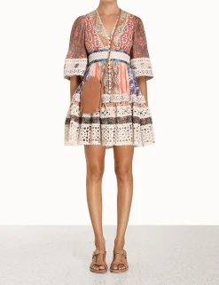 ZIMMERMANN Dresses & Coverups<Devi Spliced Billow Mini Dress