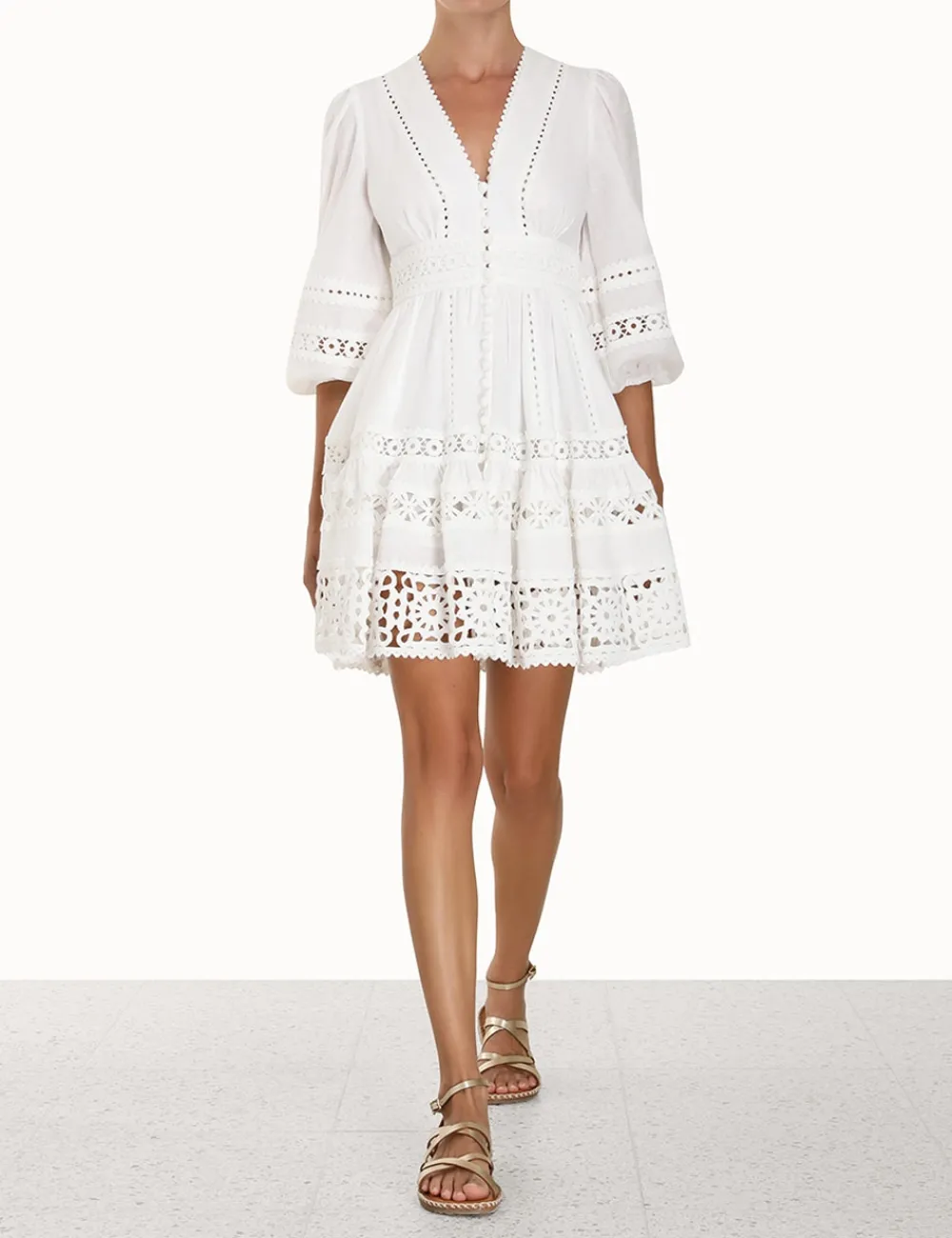 ZIMMERMANN Dresses & Coverups<Devi Spliced Billow Mini Dress