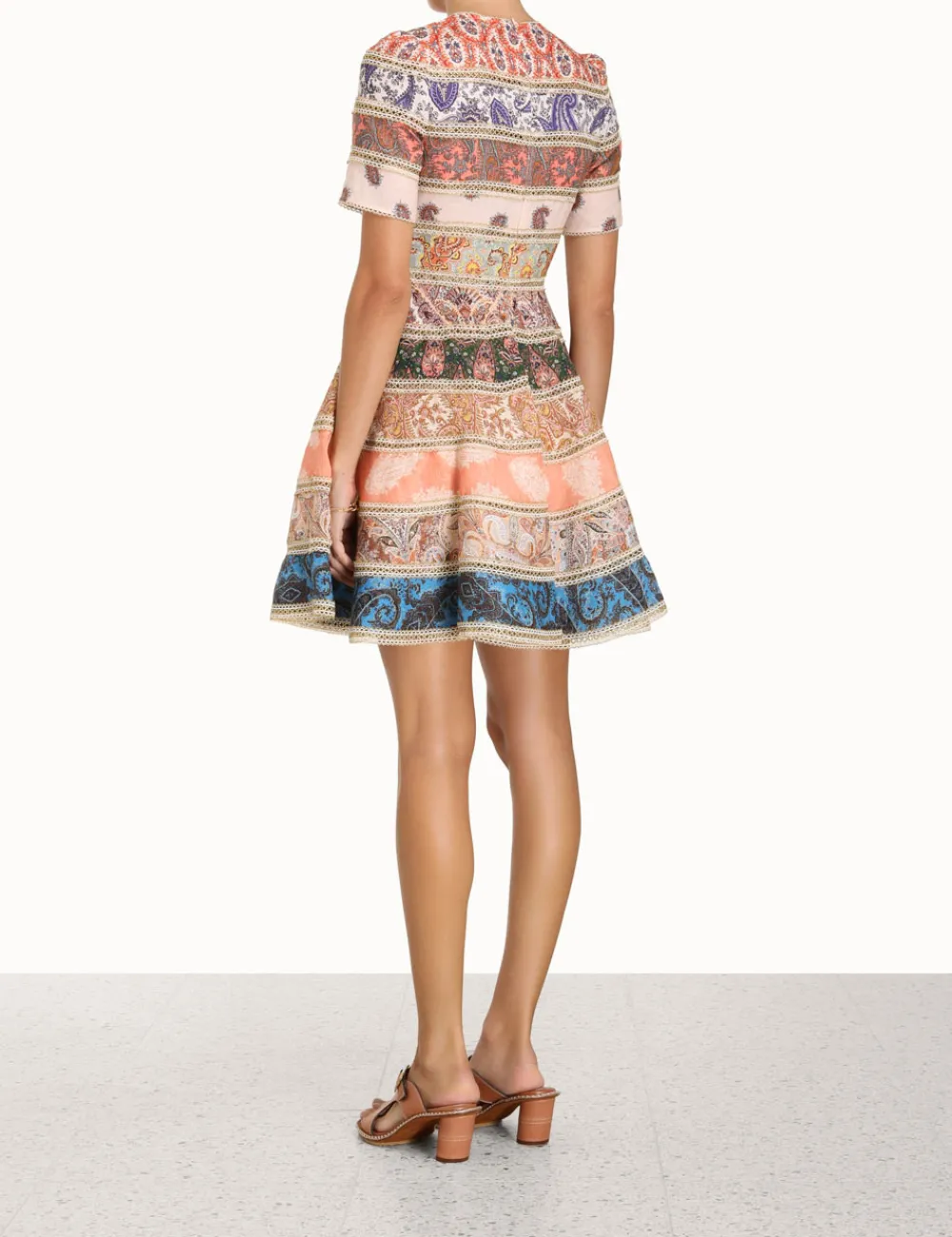 ZIMMERMANN Clothing<Devi Spliced Mini Dress