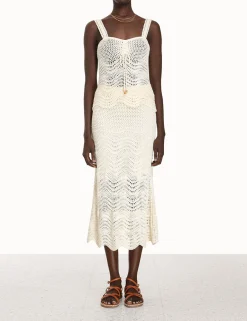 ZIMMERMANN In Denim<Devi Textured Knit Tank