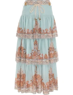 ZIMMERMANN Clothing<Devi Tiered Skirt