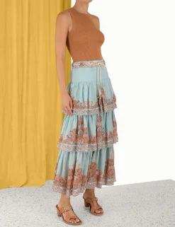 ZIMMERMANN Clothing<Devi Tiered Skirt