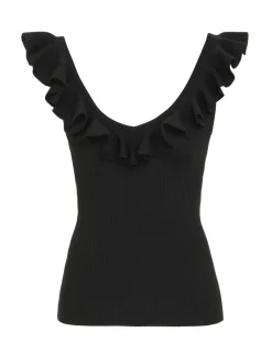 ZIMMERMANN Knitwear<Devi V-Neck Frill Tank