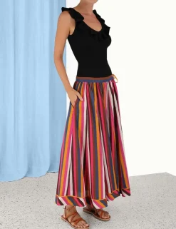 ZIMMERMANN Tops<Devi V-Neck Frill Tank