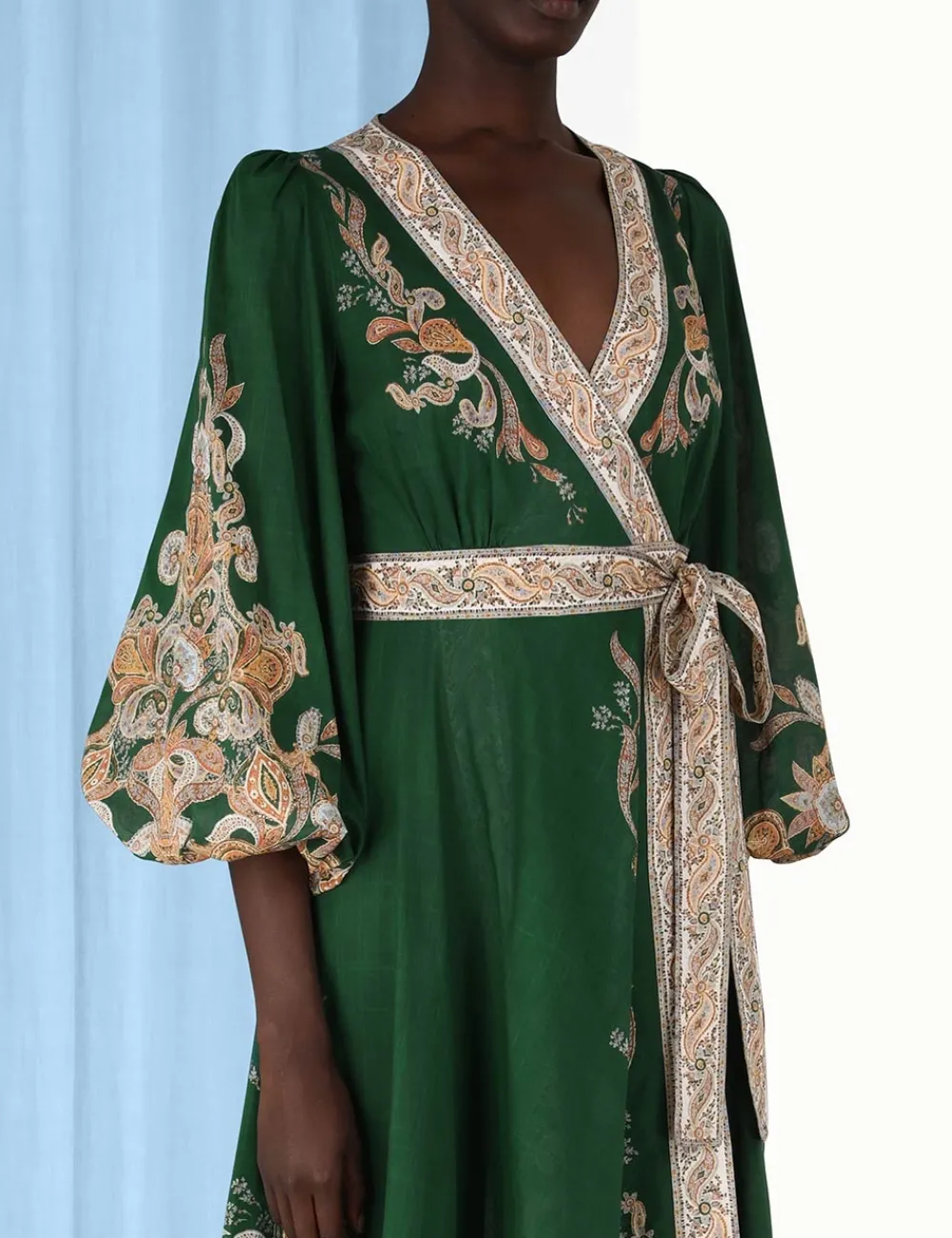 ZIMMERMANN Clothing<Devi Wrap Midi Dress