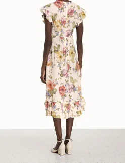 ZIMMERMANN Dresses<Frill Midi Dress
