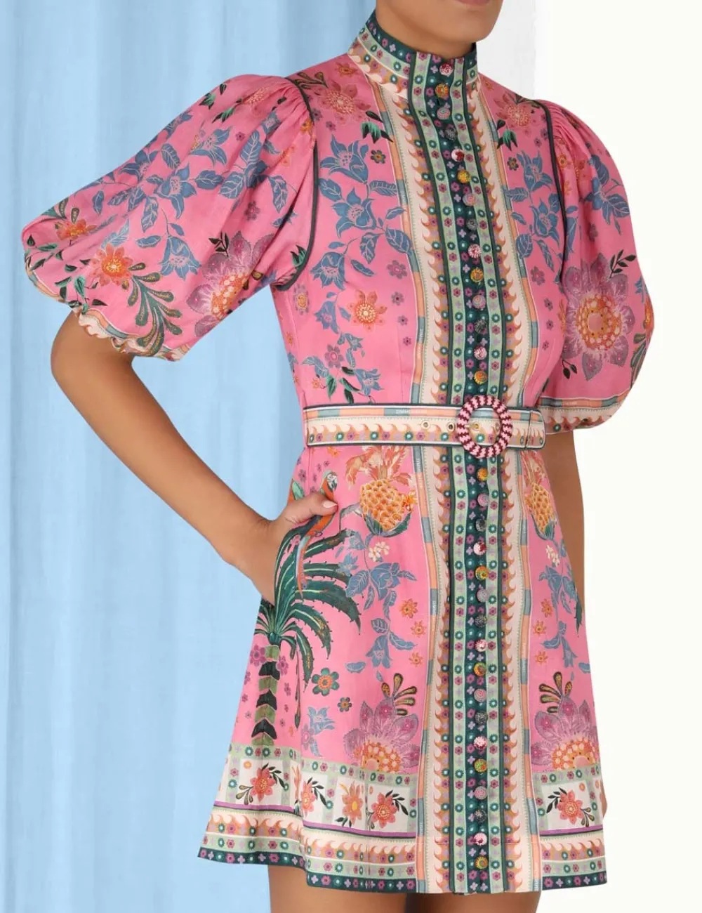 ZIMMERMANN Clothing<Ginger Buttoned Mini Dress