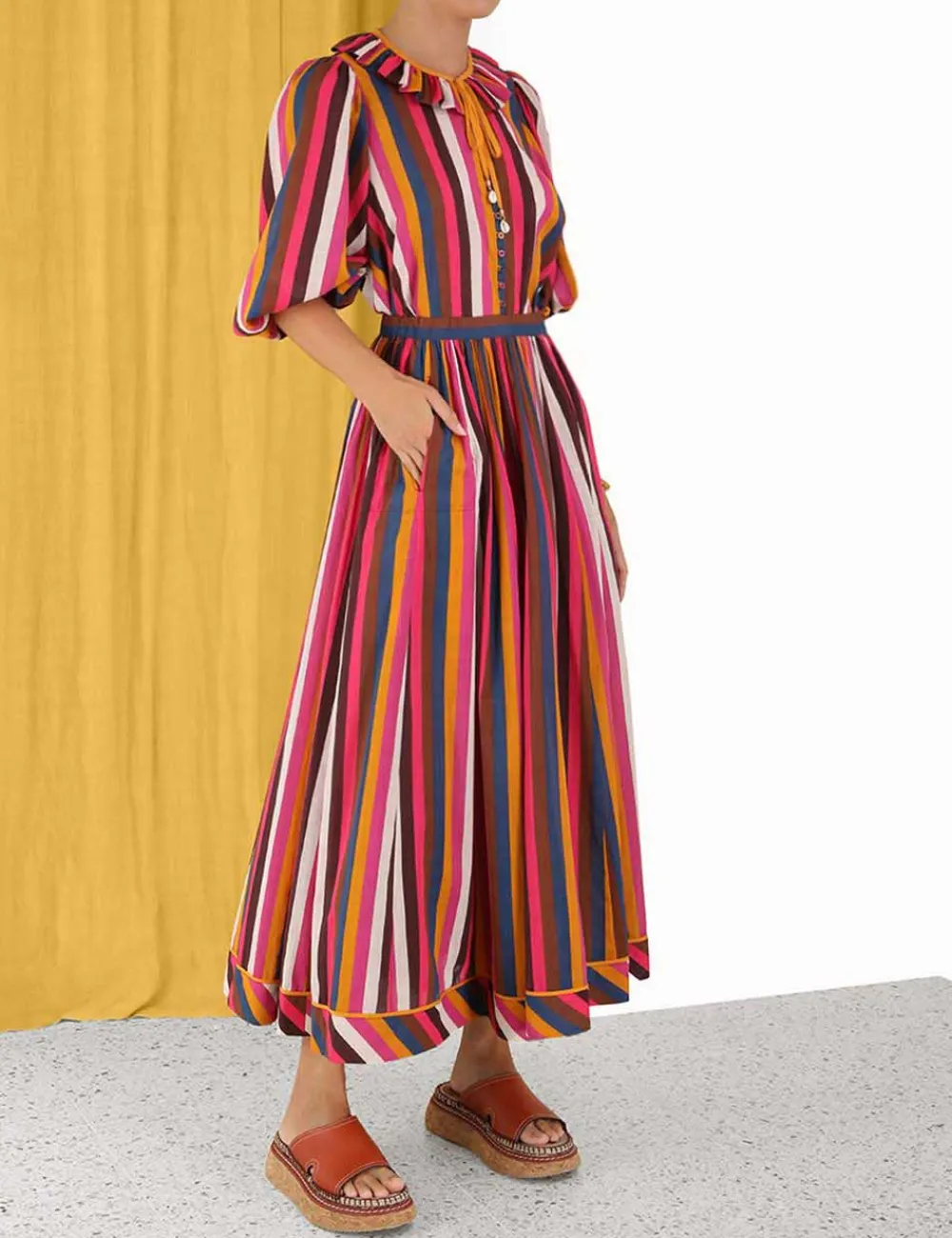 ZIMMERMANN Skirts<Ginger Draw Flare Skirt