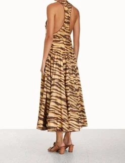ZIMMERMANN Clothing<Ginger Drop Waist Midi Dress
