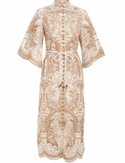 ZIMMERMANN Clothing<Ginger Embroidered Shirt Dress