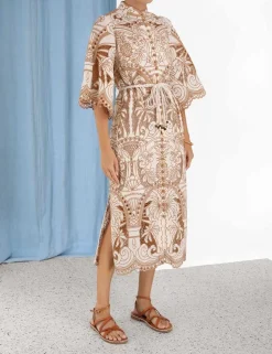 ZIMMERMANN Clothing<Ginger Embroidered Shirt Dress