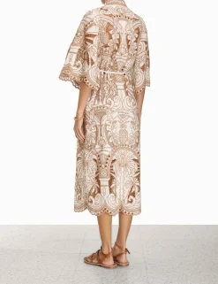 ZIMMERMANN Clothing<Ginger Embroidered Shirt Dress