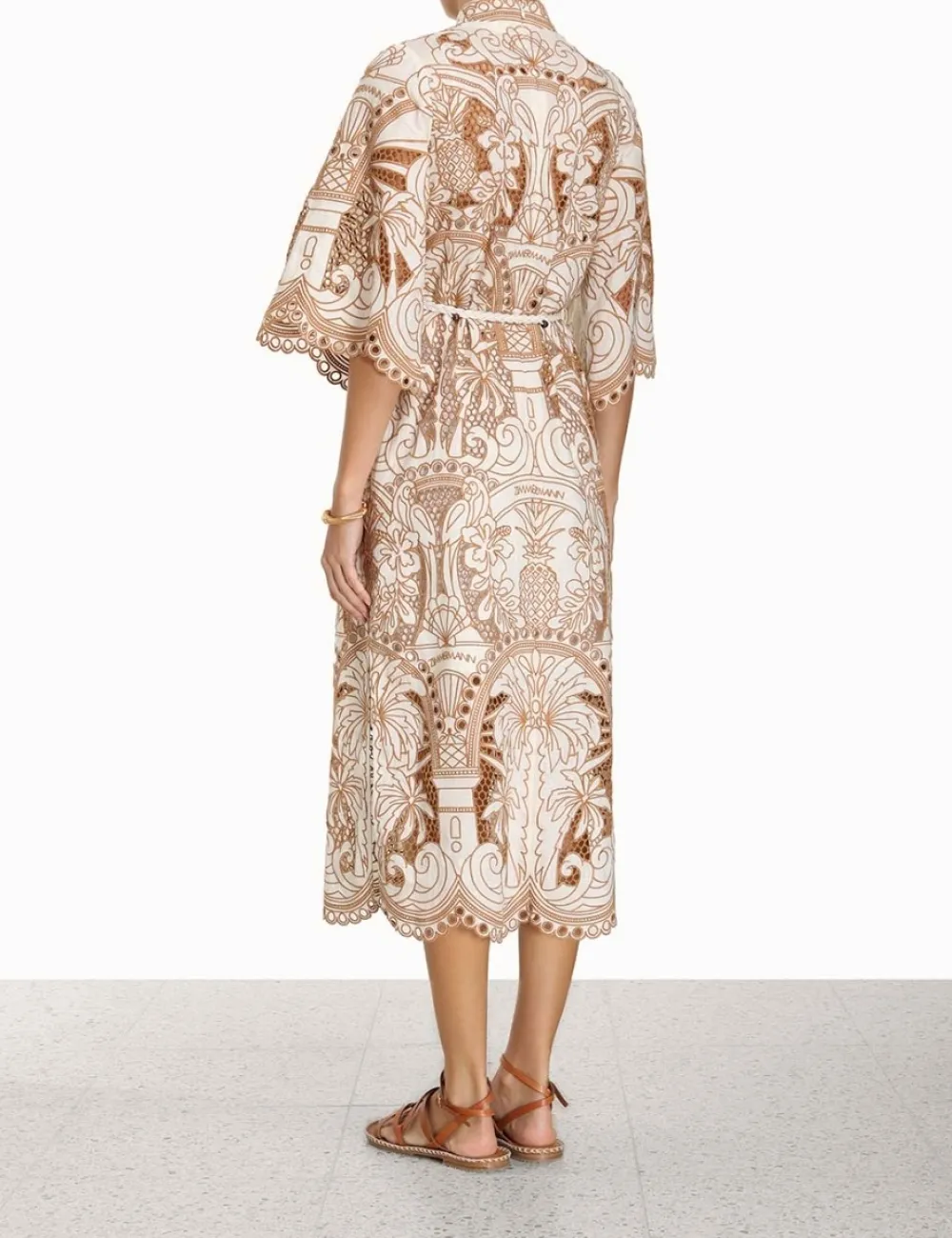 ZIMMERMANN Clothing<Ginger Embroidered Shirt Dress