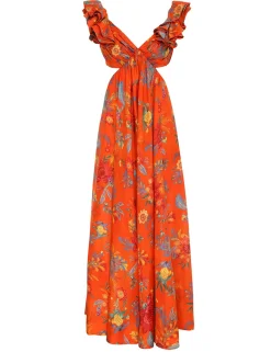 ZIMMERMANN Clothing<Ginger Frill Midi Dress