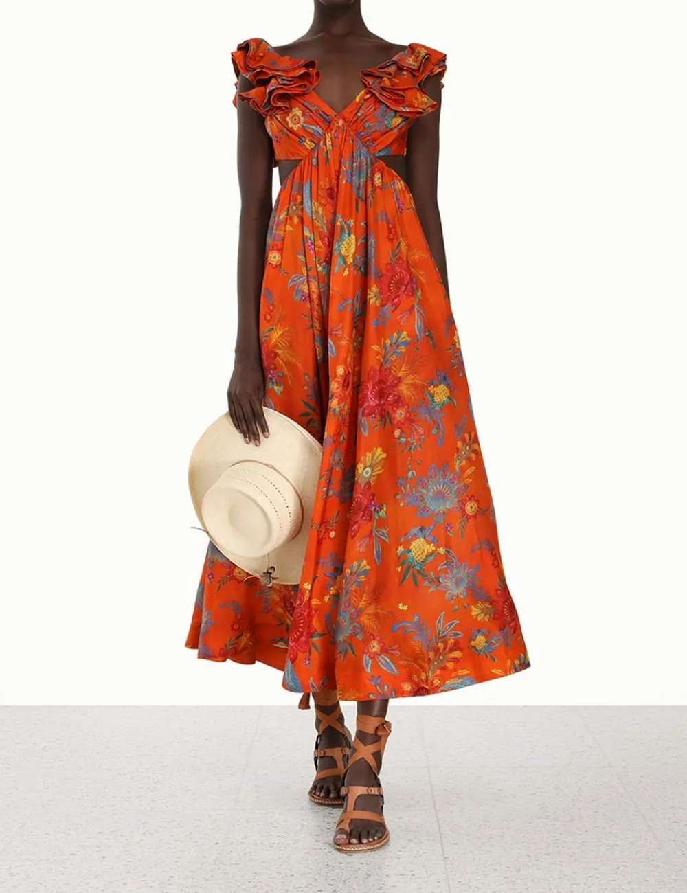 ZIMMERMANN Dresses & Coverups<Ginger Frill Midi Dress