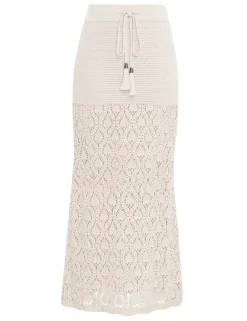 ZIMMERMANN Skirts<Ginger Hand Crochet Midi Skirt