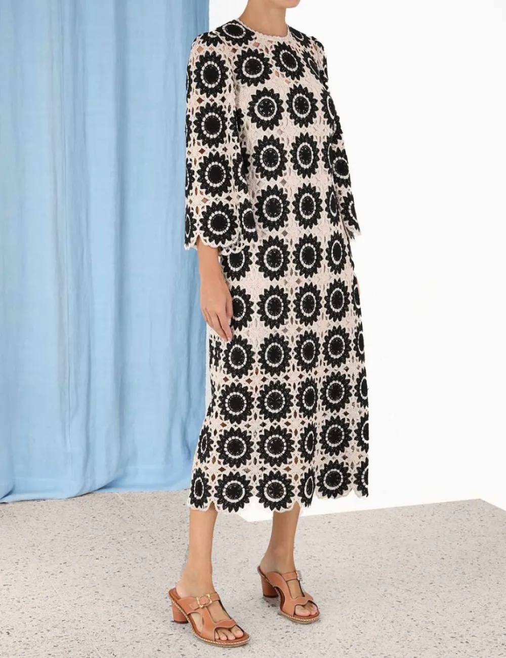 ZIMMERMANN Clothing<Ginger Lace Midi Dress