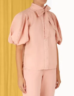 ZIMMERMANN In Denim<Ginger Lantern Sleeve Shirt
