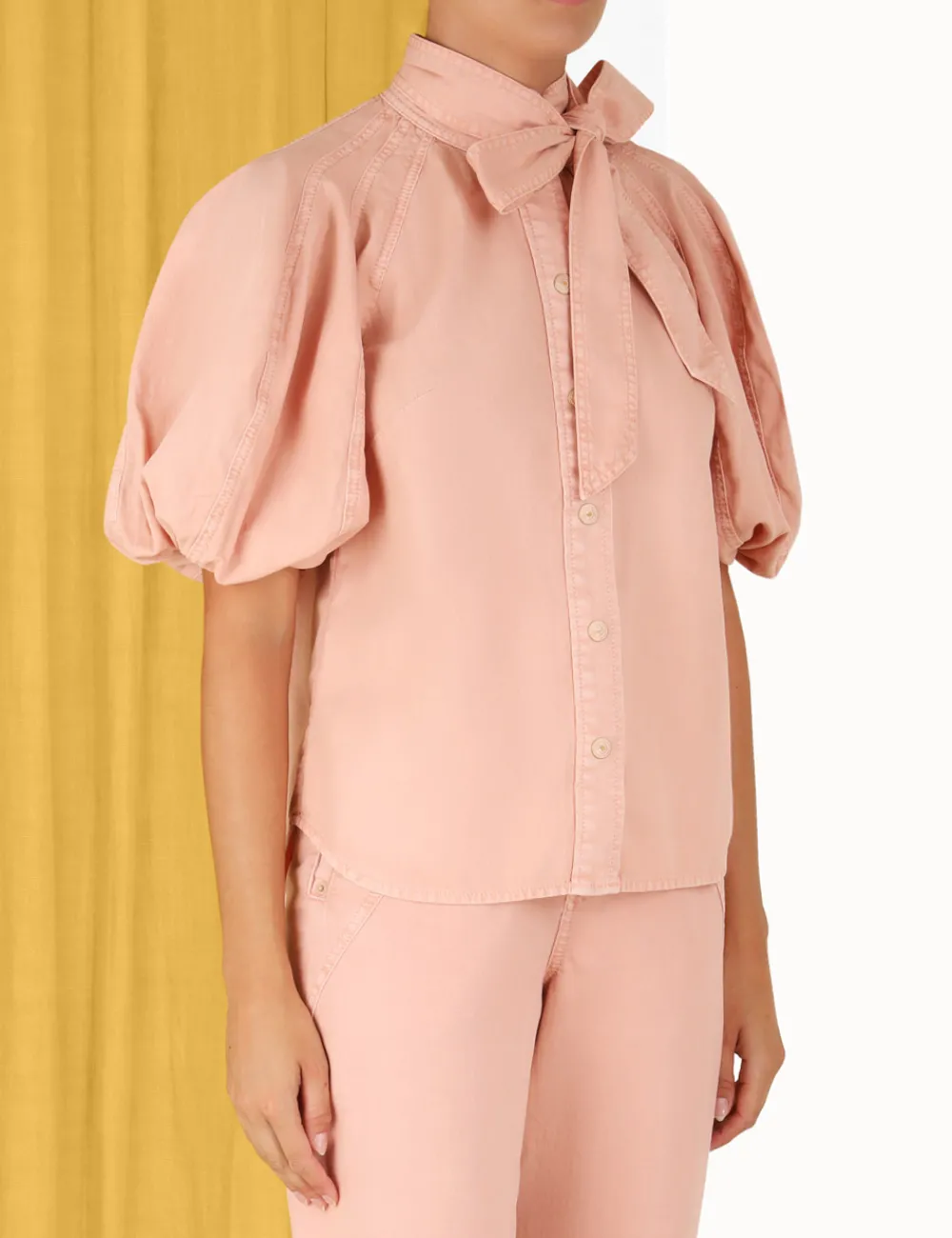ZIMMERMANN In Denim<Ginger Lantern Sleeve Shirt