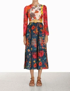 ZIMMERMANN Dresses & Coverups<Ginger Long Sleeve Midi Dress