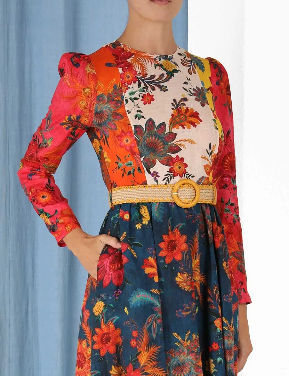 ZIMMERMANN Dresses & Coverups<Ginger Long Sleeve Midi Dress