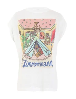 ZIMMERMANN Tops<Ginger Sleeveless Tee