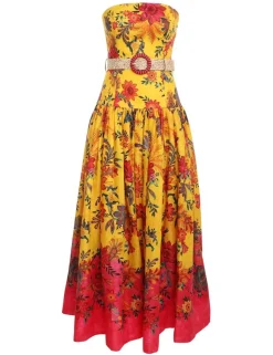 ZIMMERMANN Clothing<Ginger Strapless Midi Dress