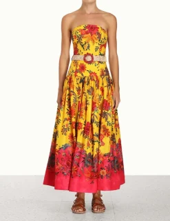 ZIMMERMANN Clothing<Ginger Strapless Midi Dress
