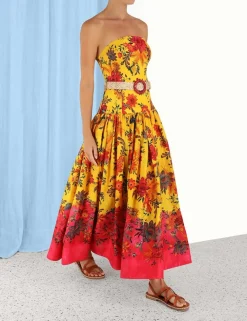 ZIMMERMANN Clothing<Ginger Strapless Midi Dress