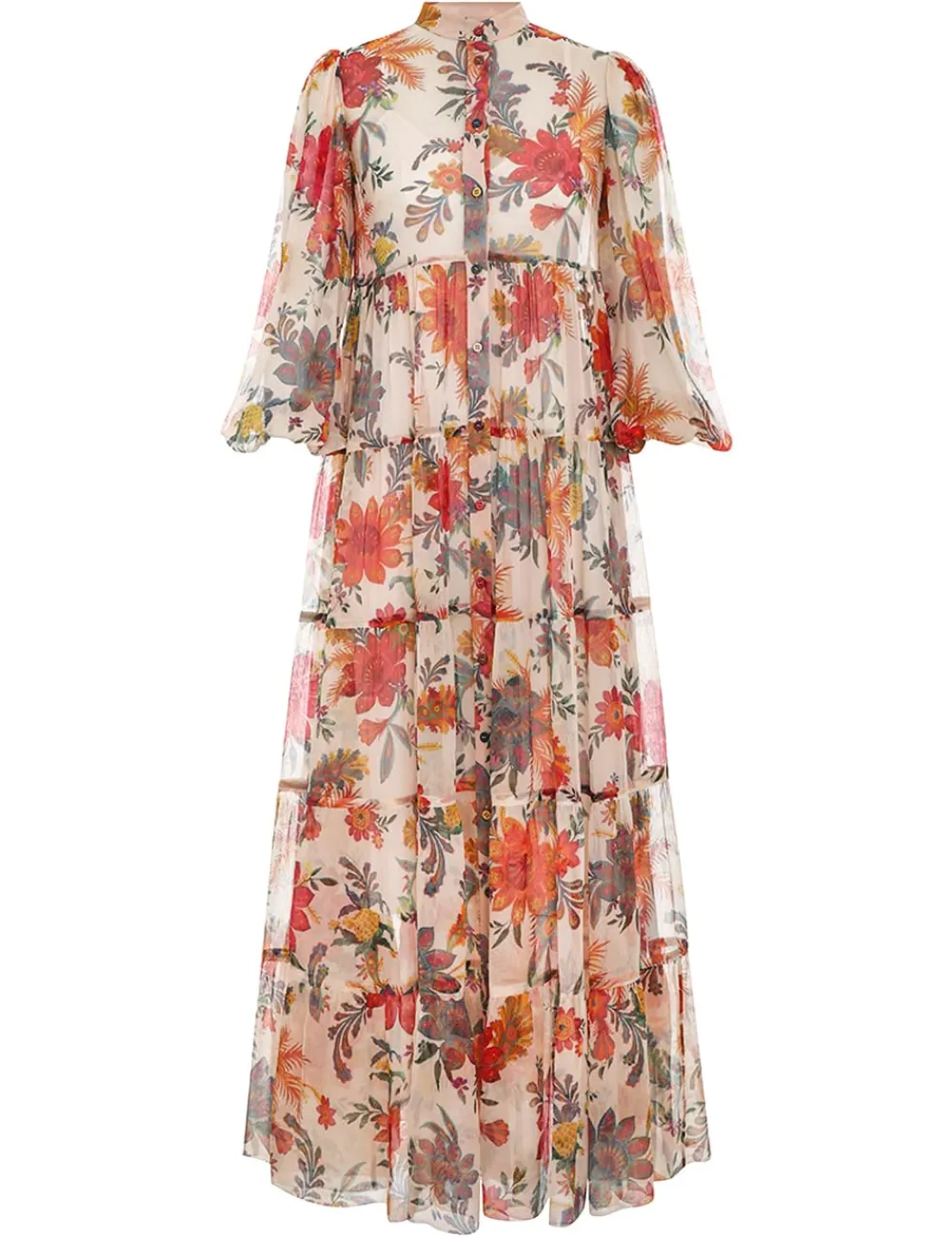 ZIMMERMANN Dresses & Coverups<Ginger Tiered Midi Dress