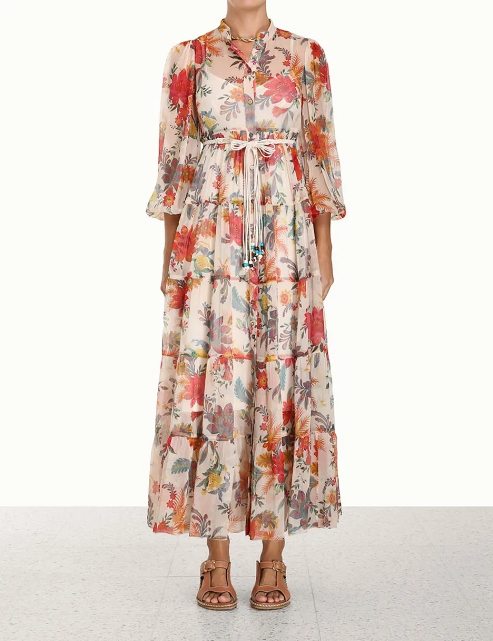 ZIMMERMANN Dresses & Coverups<Ginger Tiered Midi Dress