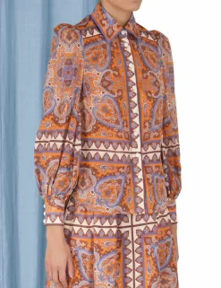 ZIMMERMANN Tops<Halcyon Blouson Blouse