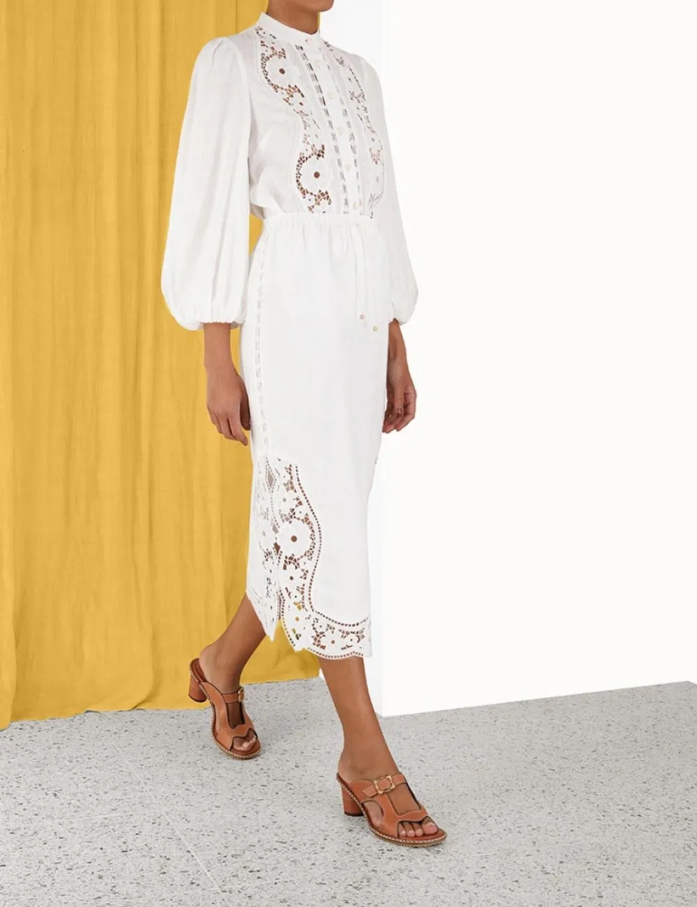 ZIMMERMANN Tops<Halcyon Broderie Shirt