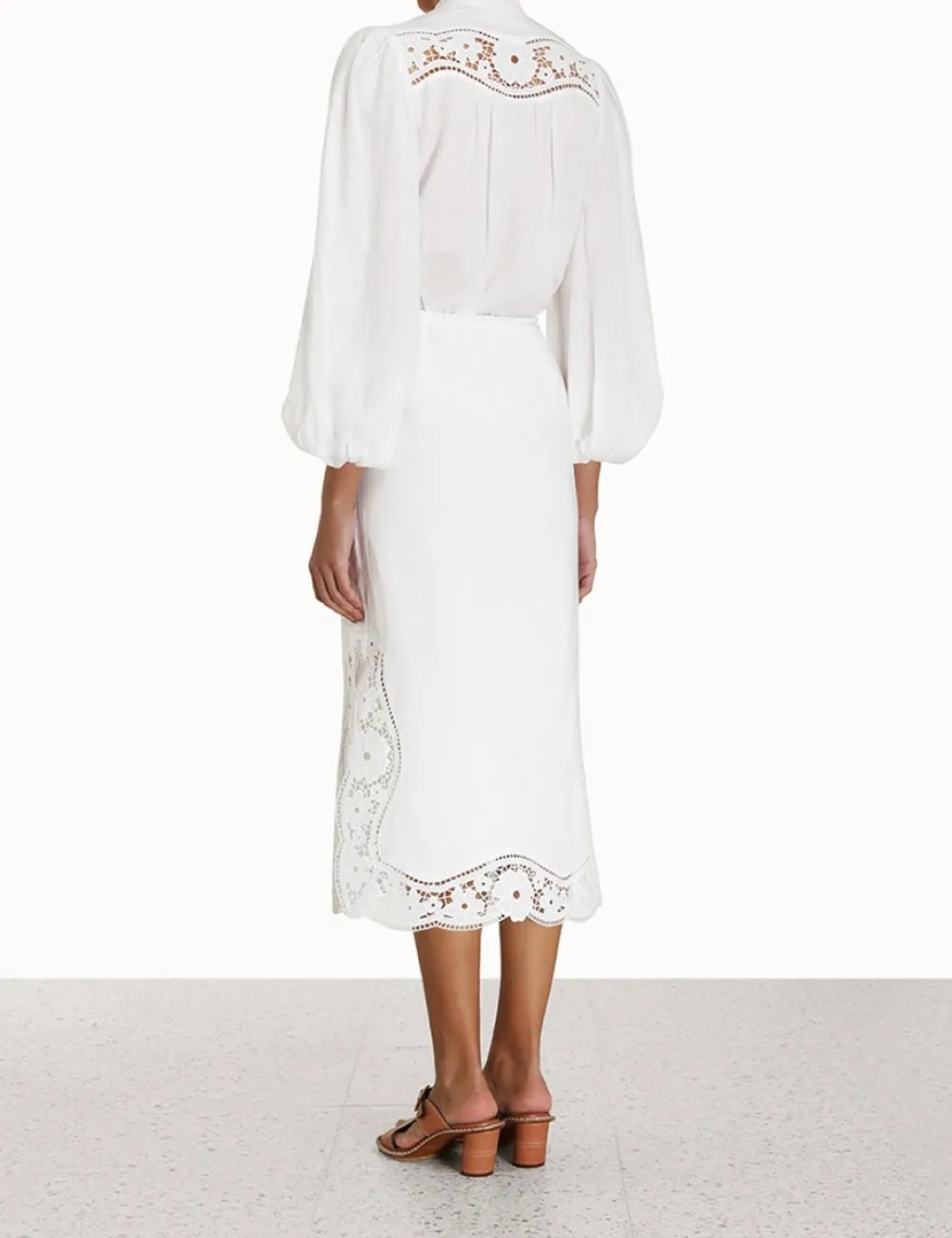 ZIMMERMANN Tops<Halcyon Broderie Shirt