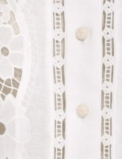 ZIMMERMANN Tops<Halcyon Broderie Shirt
