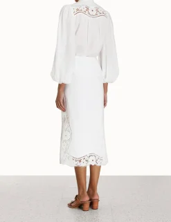 ZIMMERMANN Clothing<Halcyon Broderie Shirt