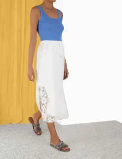 ZIMMERMANN Clothing<Halcyon Broderie Skirt