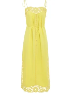 ZIMMERMANN Clothing<Halcyon Broderie Slip Dress