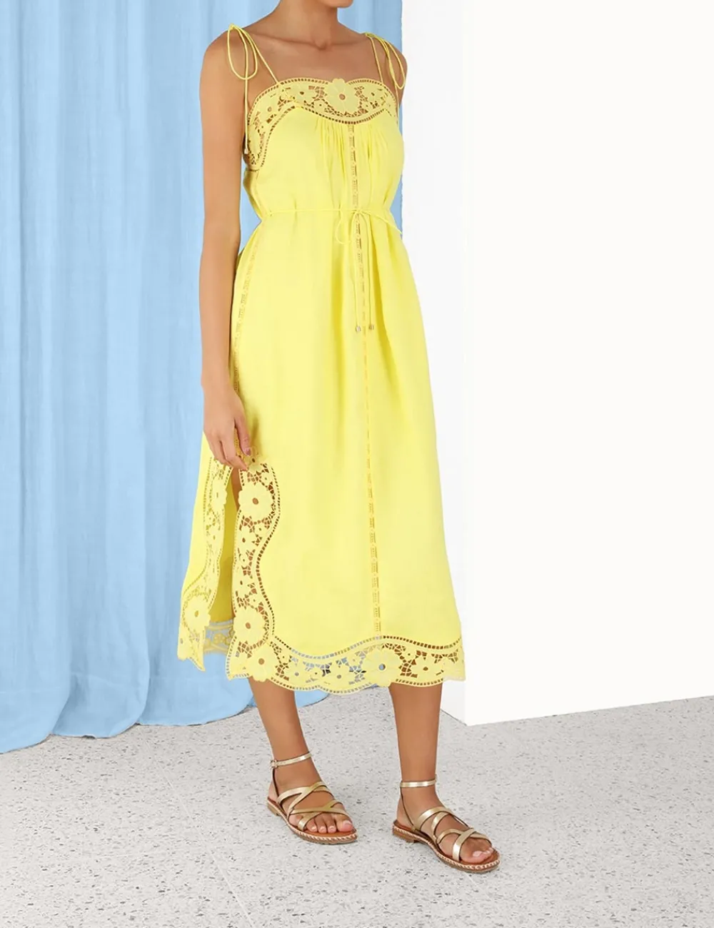ZIMMERMANN Clothing<Halcyon Broderie Slip Dress