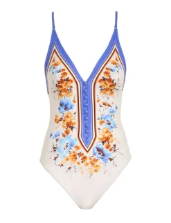ZIMMERMANN One Pieces<Halcyon Button Plunge 1Pc