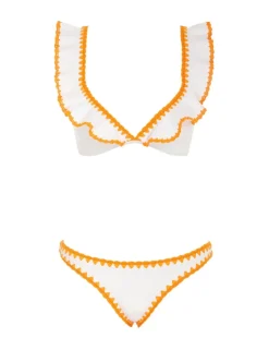 ZIMMERMANN Bikinis<Halcyon Crochet Frill Bikini