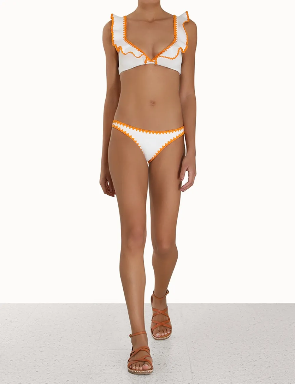 ZIMMERMANN Bikinis<Halcyon Crochet Frill Bikini