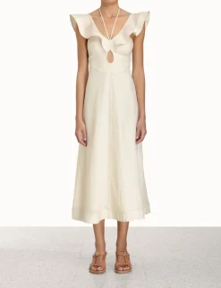 ZIMMERMANN Clothing<Halcyon Flutter Midi Dress
