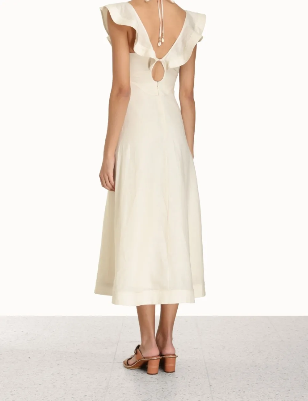 ZIMMERMANN Clothing<Halcyon Flutter Midi Dress