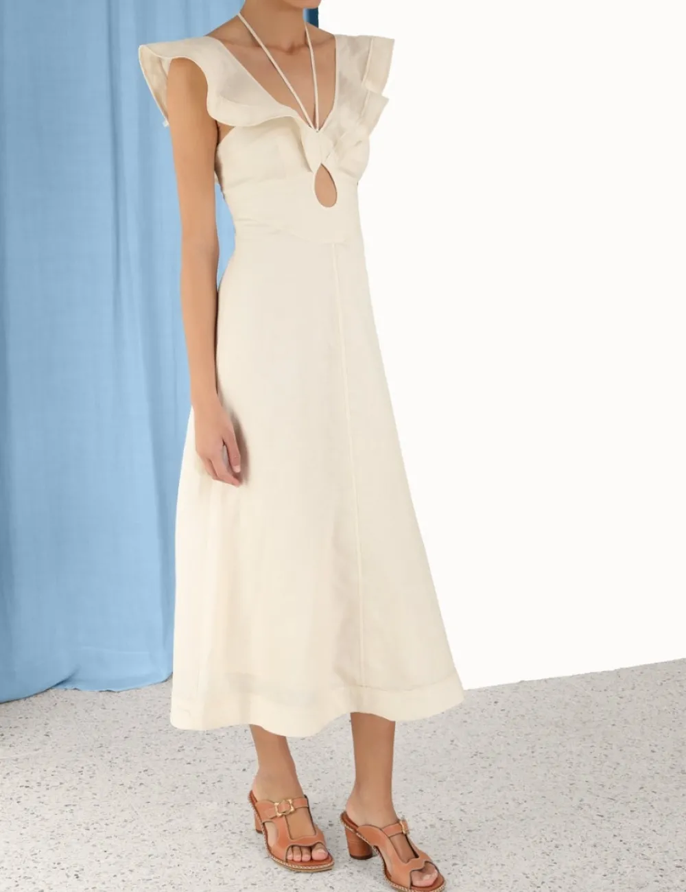 ZIMMERMANN Dresses & Coverups<Halcyon Flutter Midi Dress