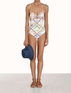 ZIMMERMANN One Pieces<Halcyon Halter Neck 1Pc