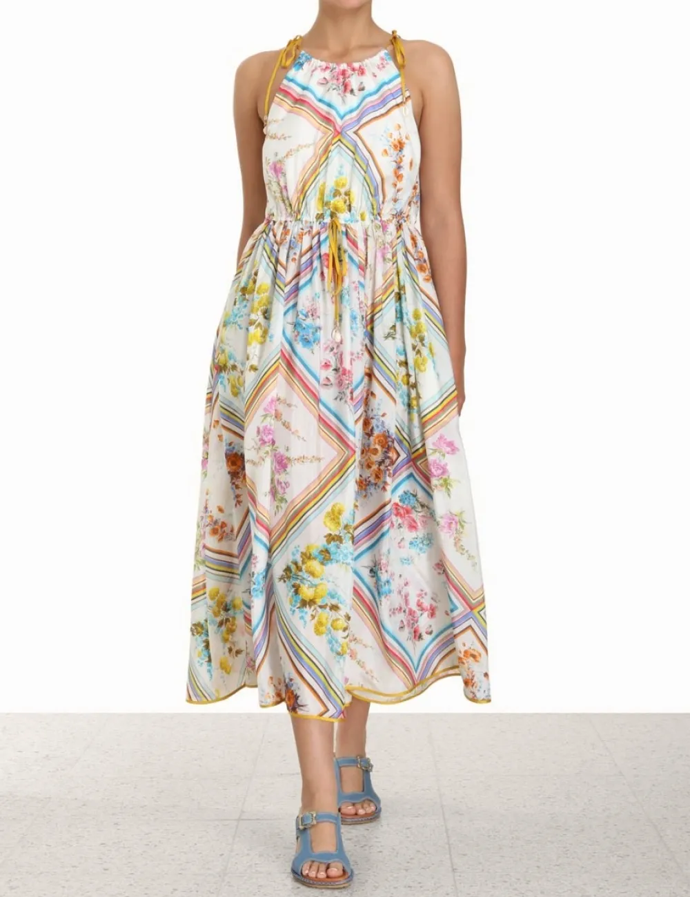 ZIMMERMANN Clothing<Halcyon Halter Scarf Dress