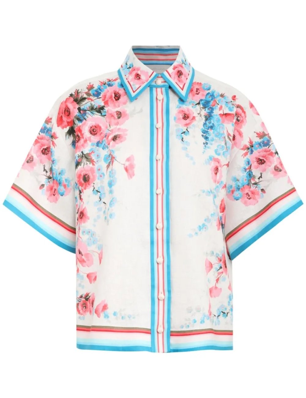 ZIMMERMANN Tops<Halcyon Oversized Shirt